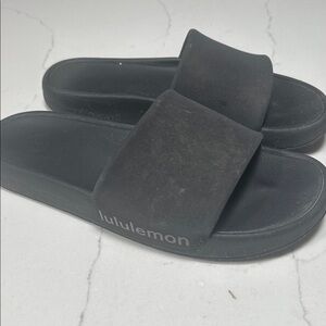 Lululemon Black Slide Sandals